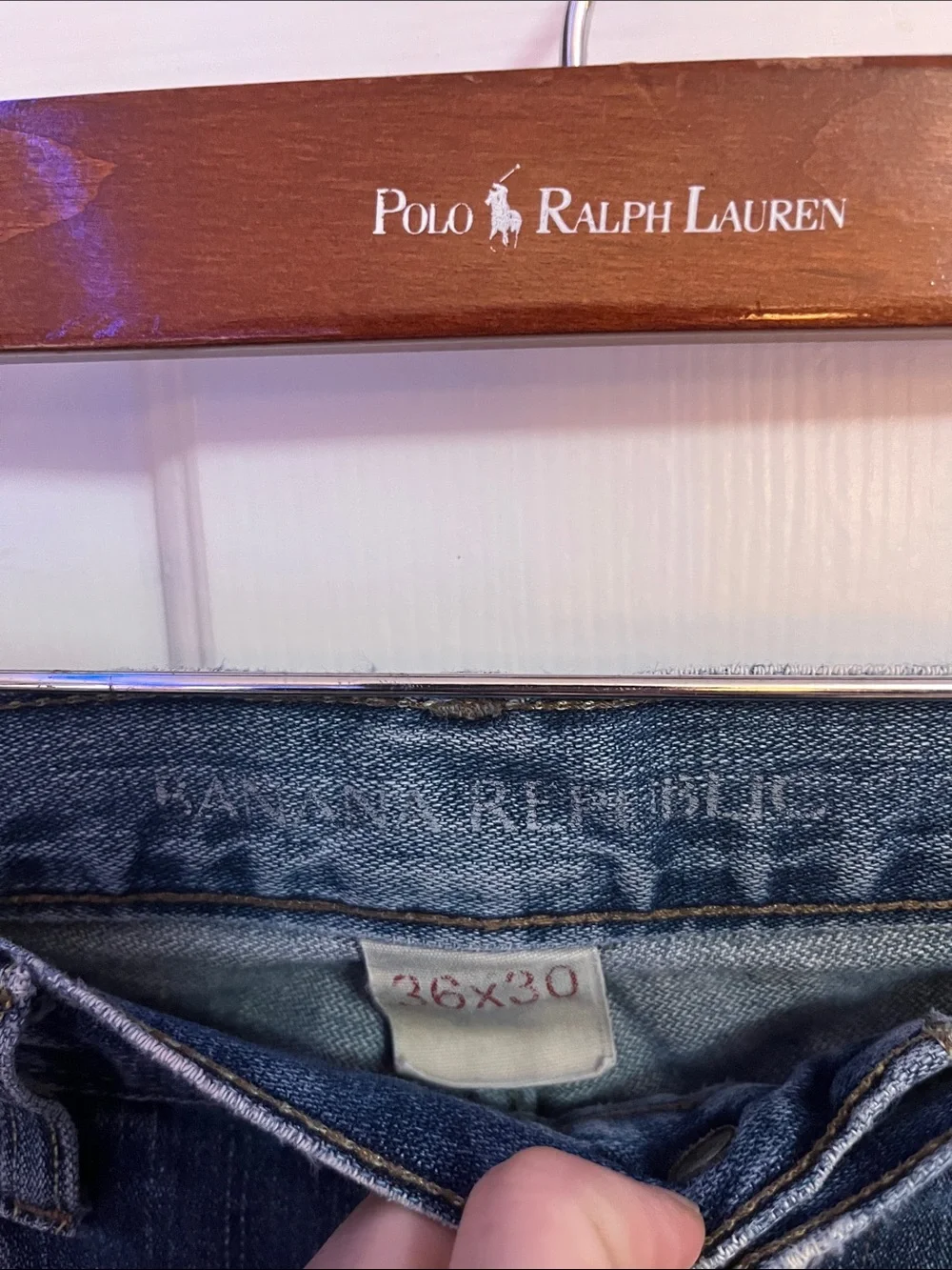 Men's Dark Blue Classic Straight Jeans